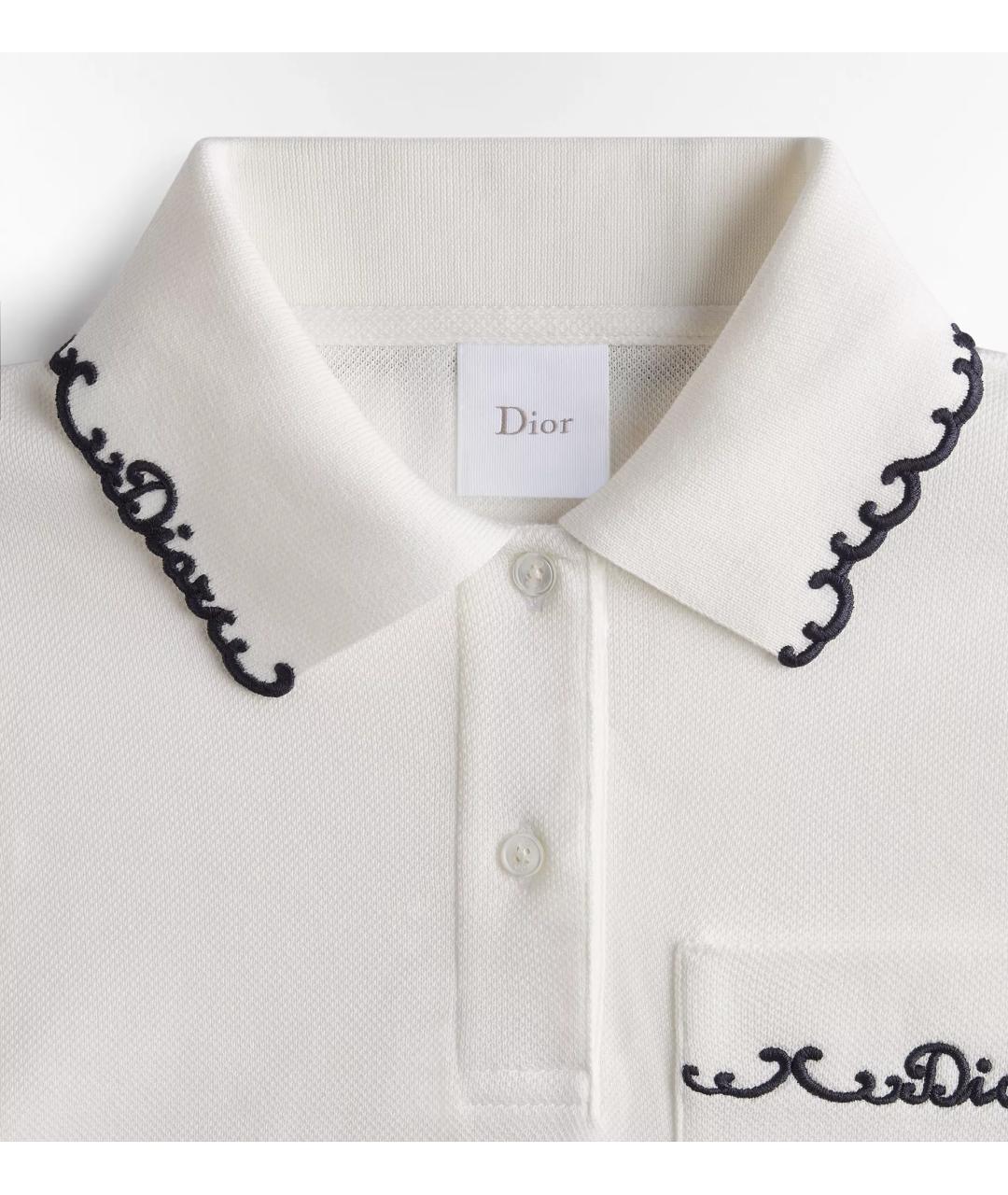 CHRISTIAN DIOR Белая хлопковая футболка, фото 5