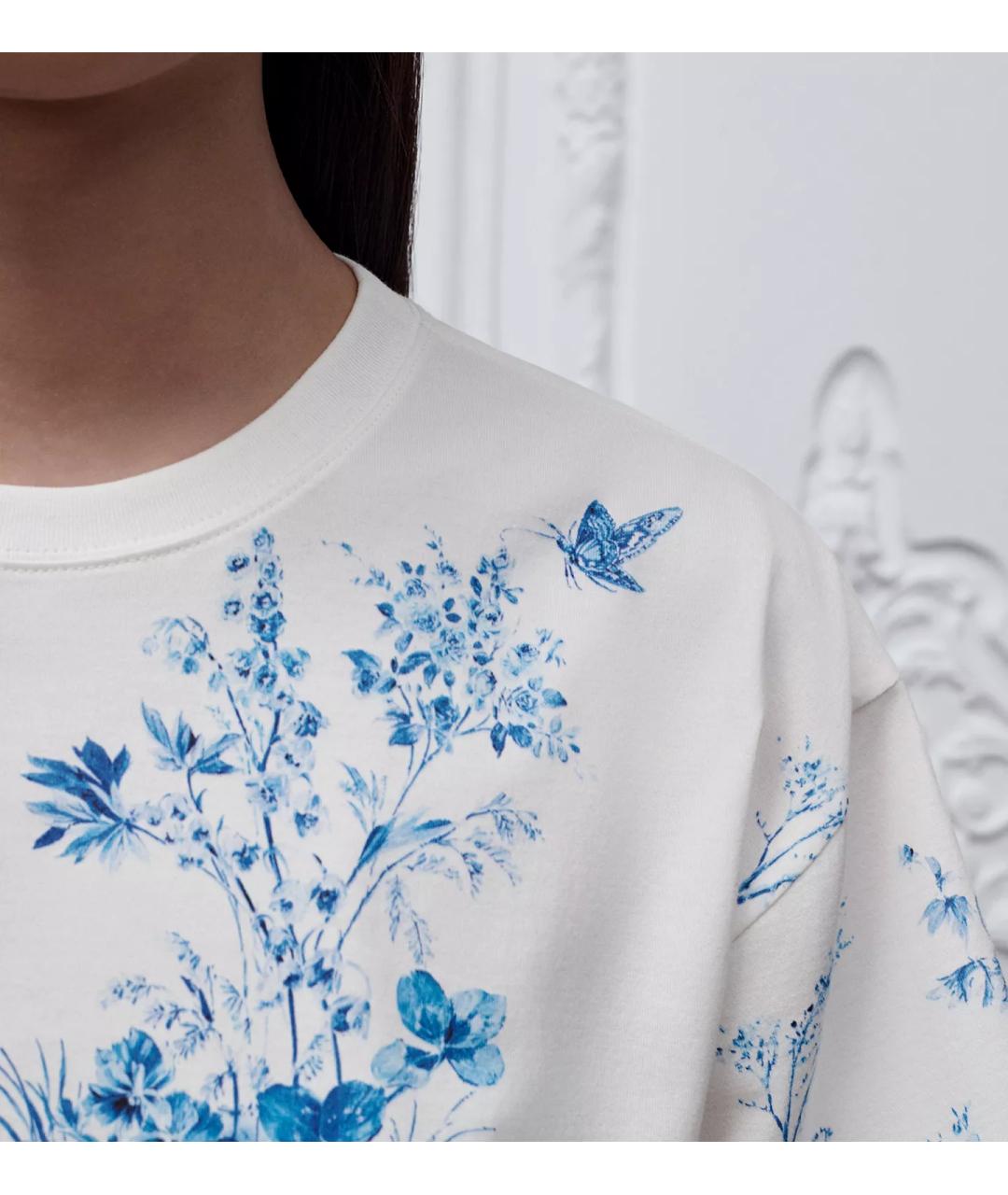 CHRISTIAN DIOR Белая хлопковая футболка, фото 5
