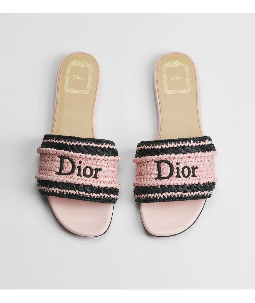 CHRISTIAN DIOR Розовые шлепанцы, фото 2