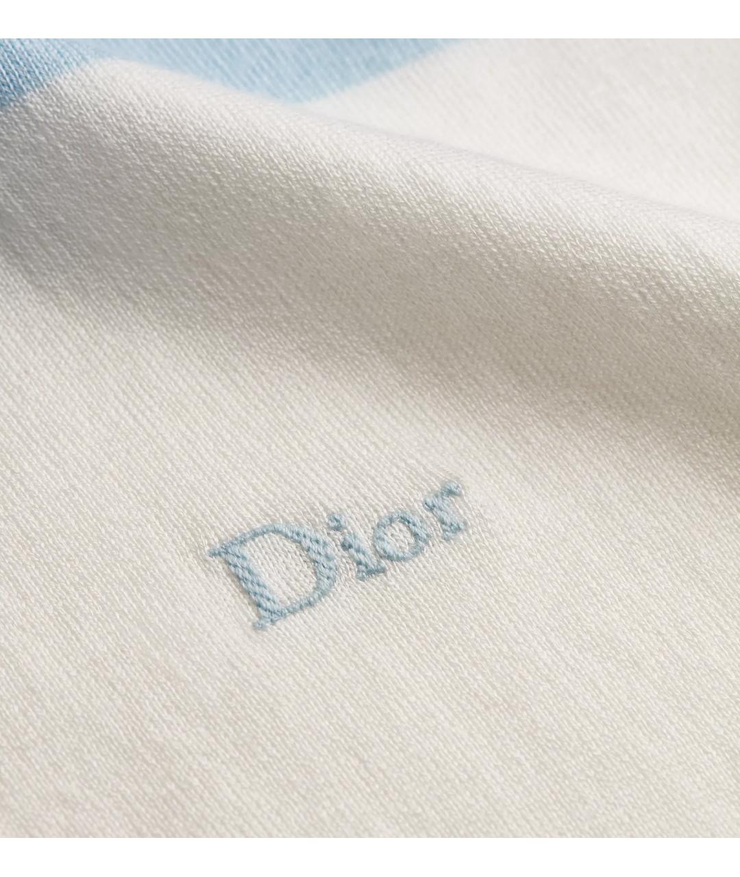 CHRISTIAN DIOR Голубой хлопковый джемпер / свитер, фото 5