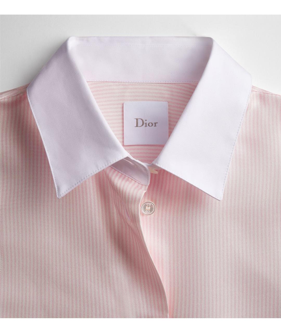 CHRISTIAN DIOR Розовая шелковая блузы, фото 2
