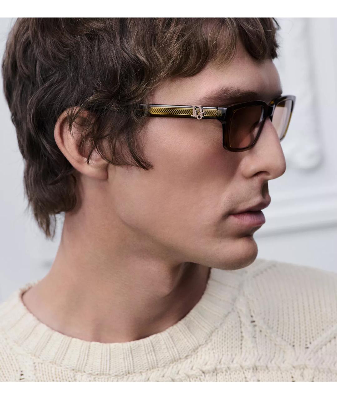 CHRISTIAN DIOR Зеленые пластиковые солнцезащитные очки, фото 4