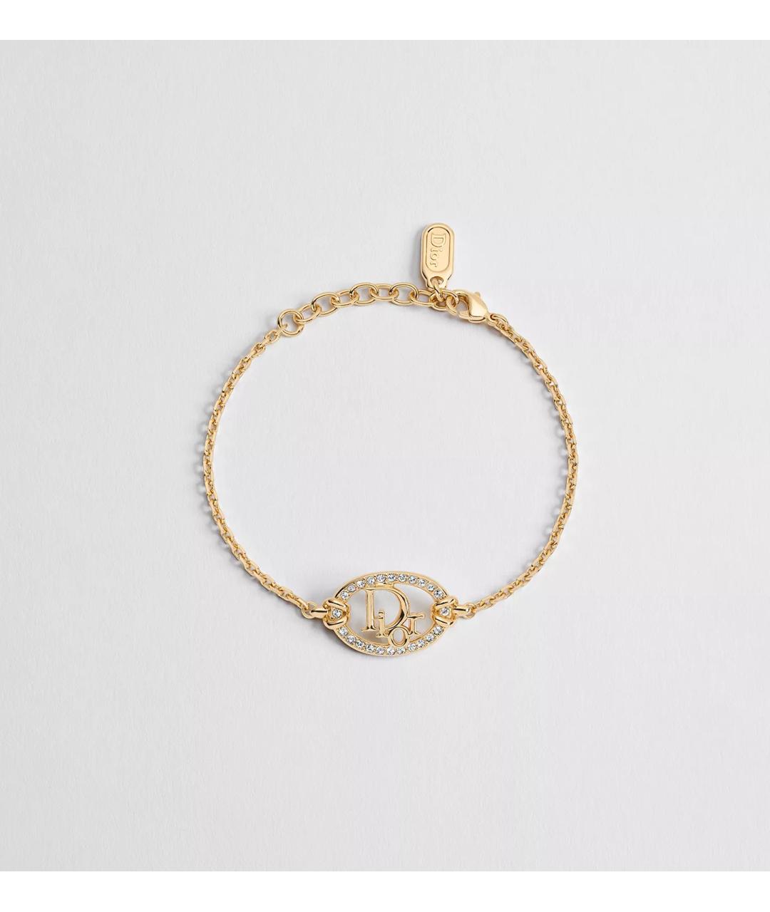 CHRISTIAN DIOR Золотой латунный браслет, фото 3