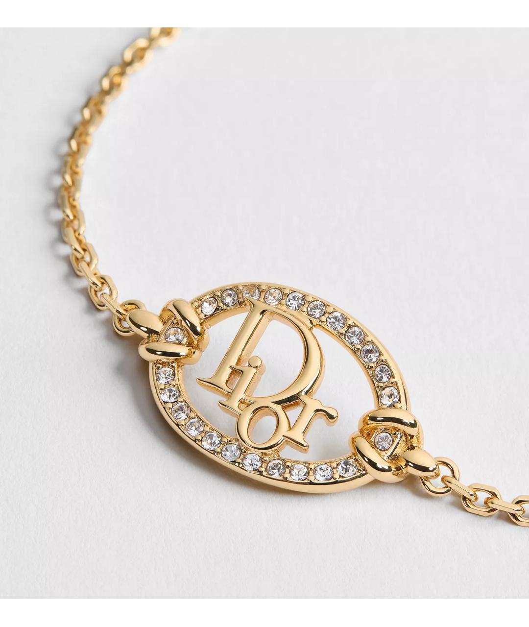 CHRISTIAN DIOR Золотой латунный браслет, фото 2