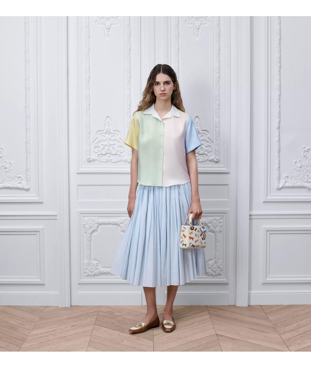 CHRISTIAN DIOR Мульти шелковая рубашка, фото 2