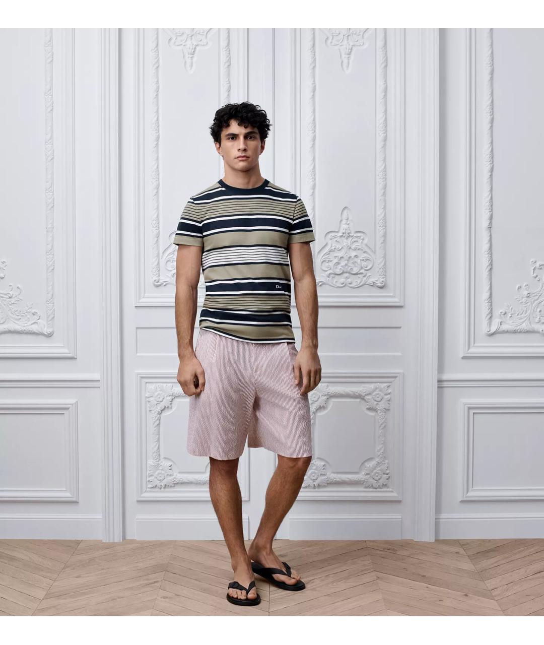 CHRISTIAN DIOR Мульти хлопковая футболка, фото 2