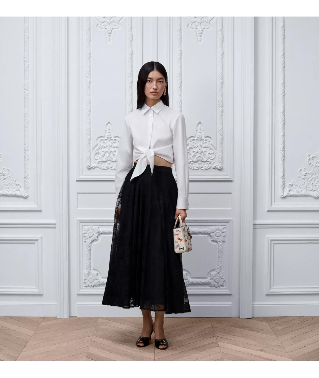 CHRISTIAN DIOR Белая хлопковая блузы, фото 2