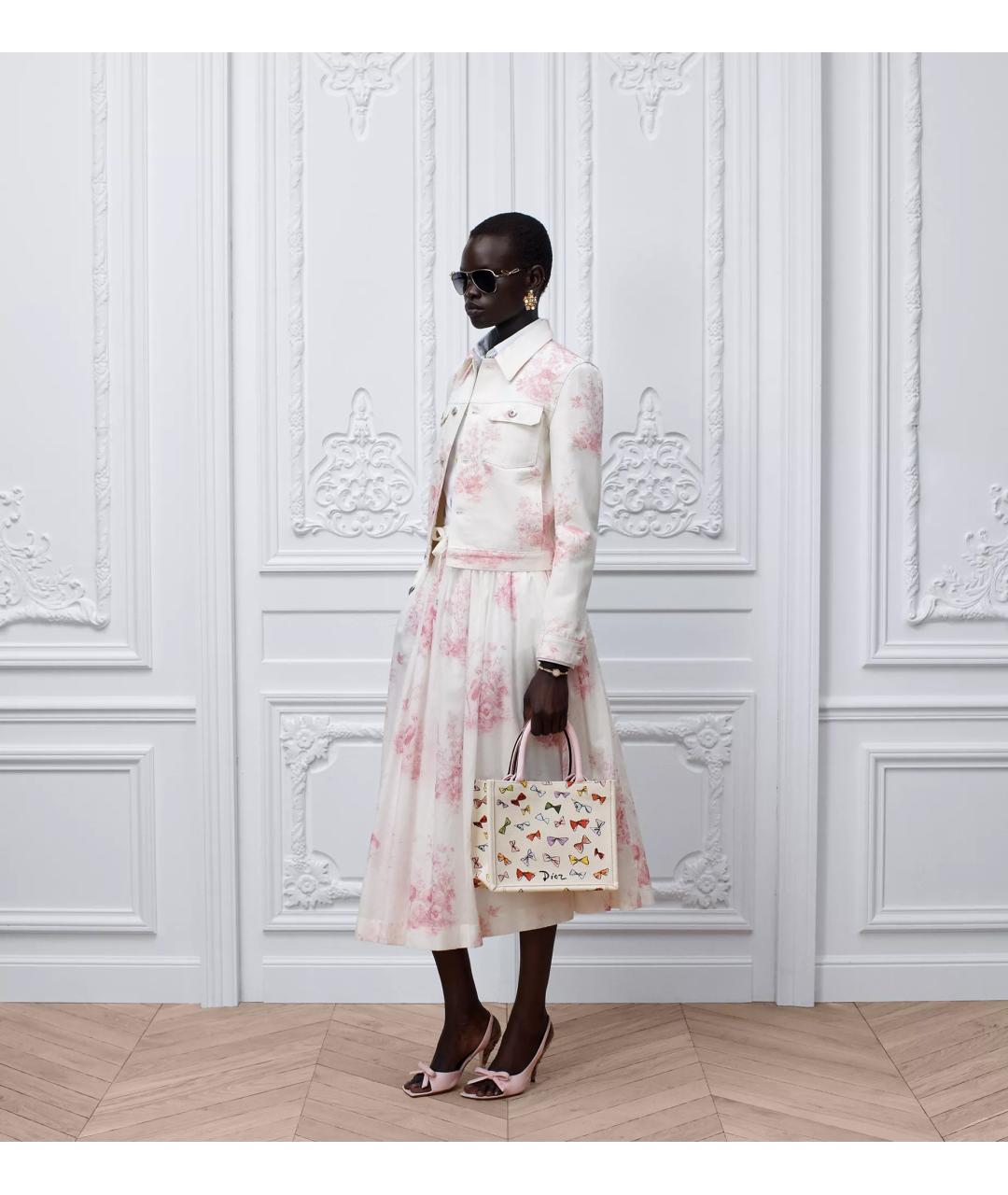 CHRISTIAN DIOR Мульти хлопковая юбка миди, фото 2