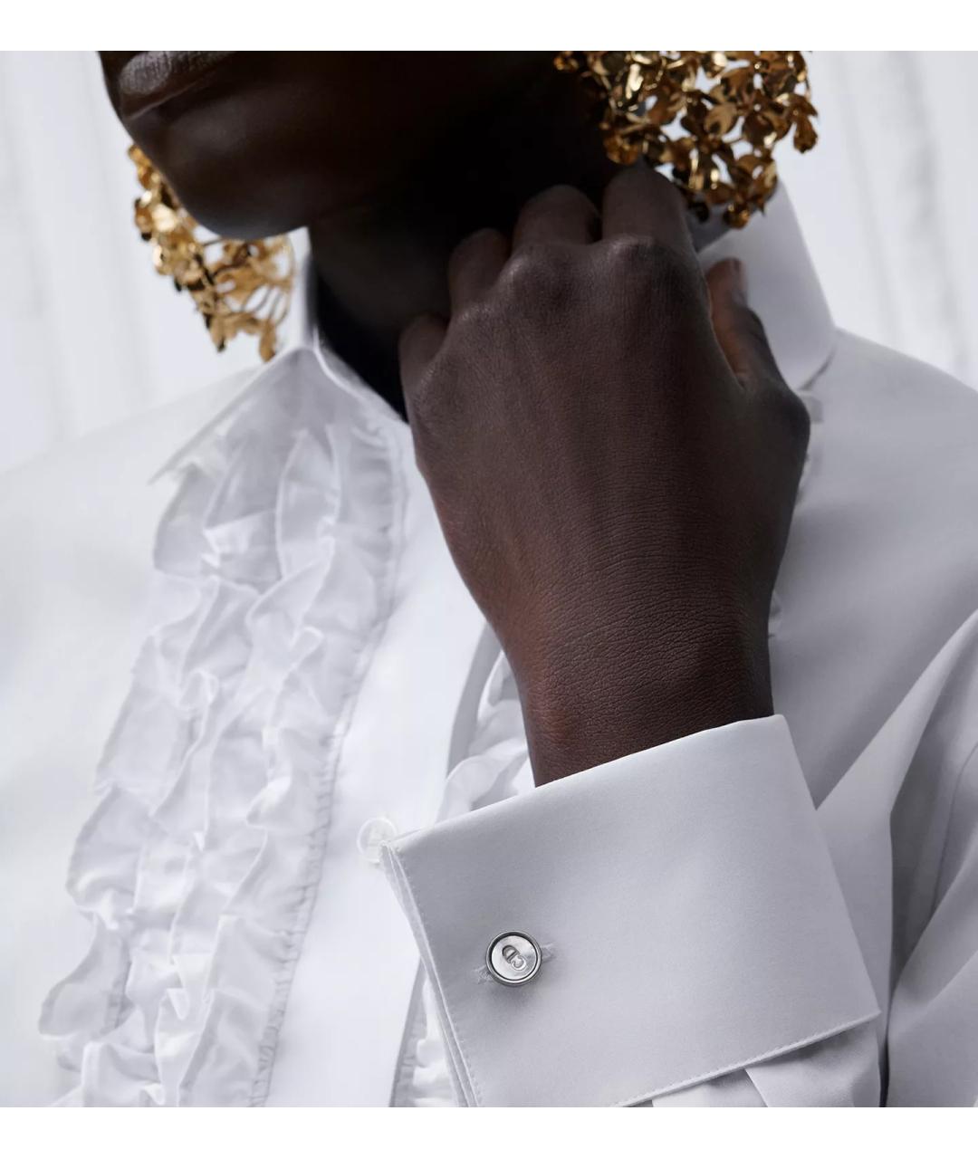 CHRISTIAN DIOR Белая хлопковая рубашка, фото 4
