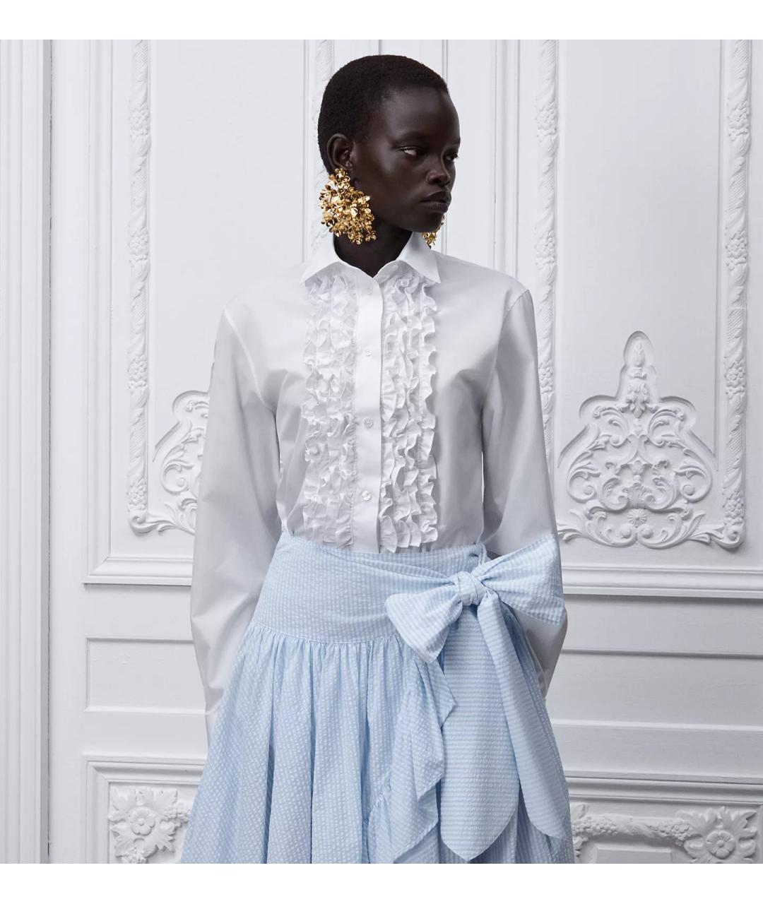 CHRISTIAN DIOR Белая хлопковая рубашка, фото 3
