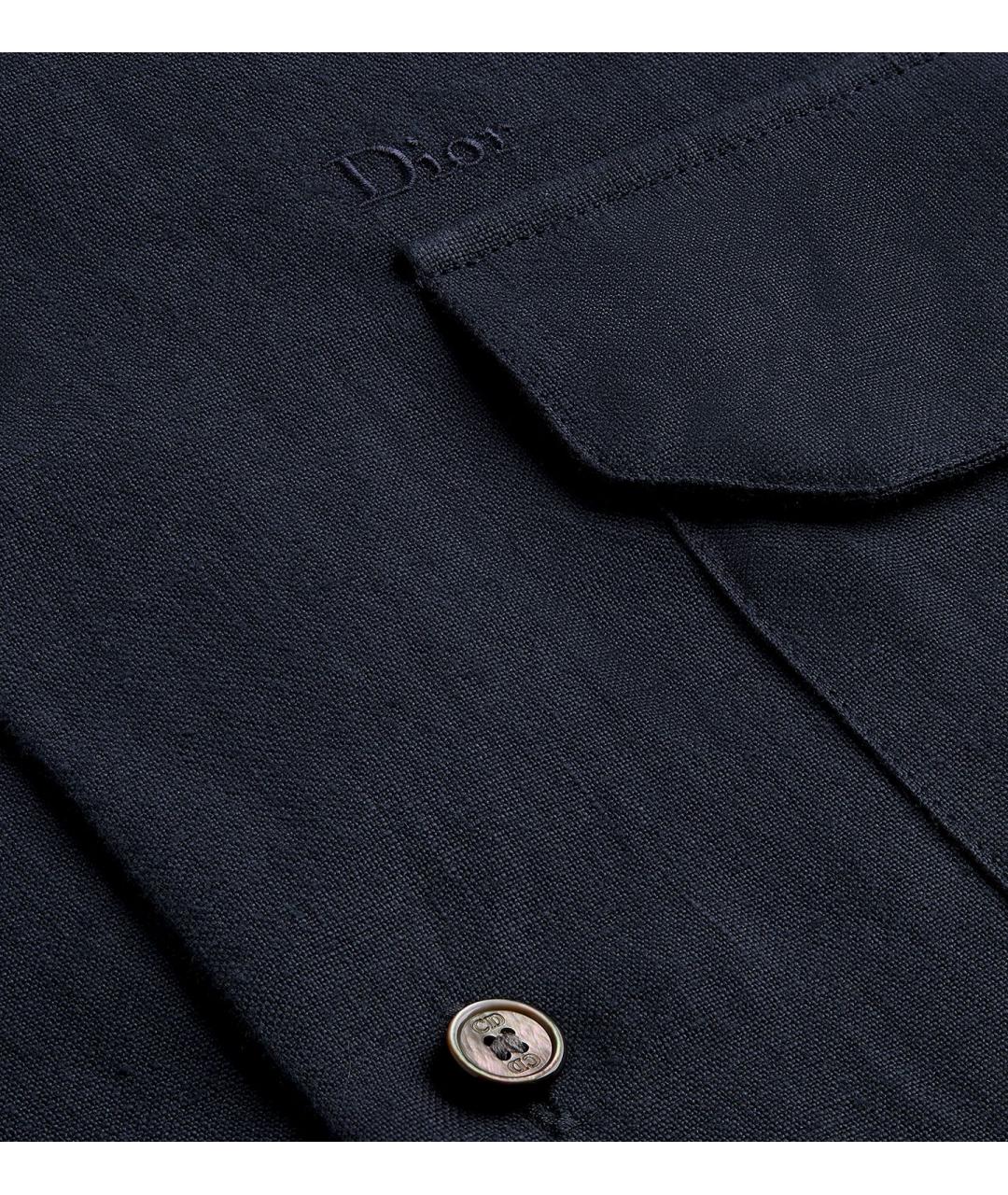 CHRISTIAN DIOR Темно-синяя кэжуал рубашка, фото 4