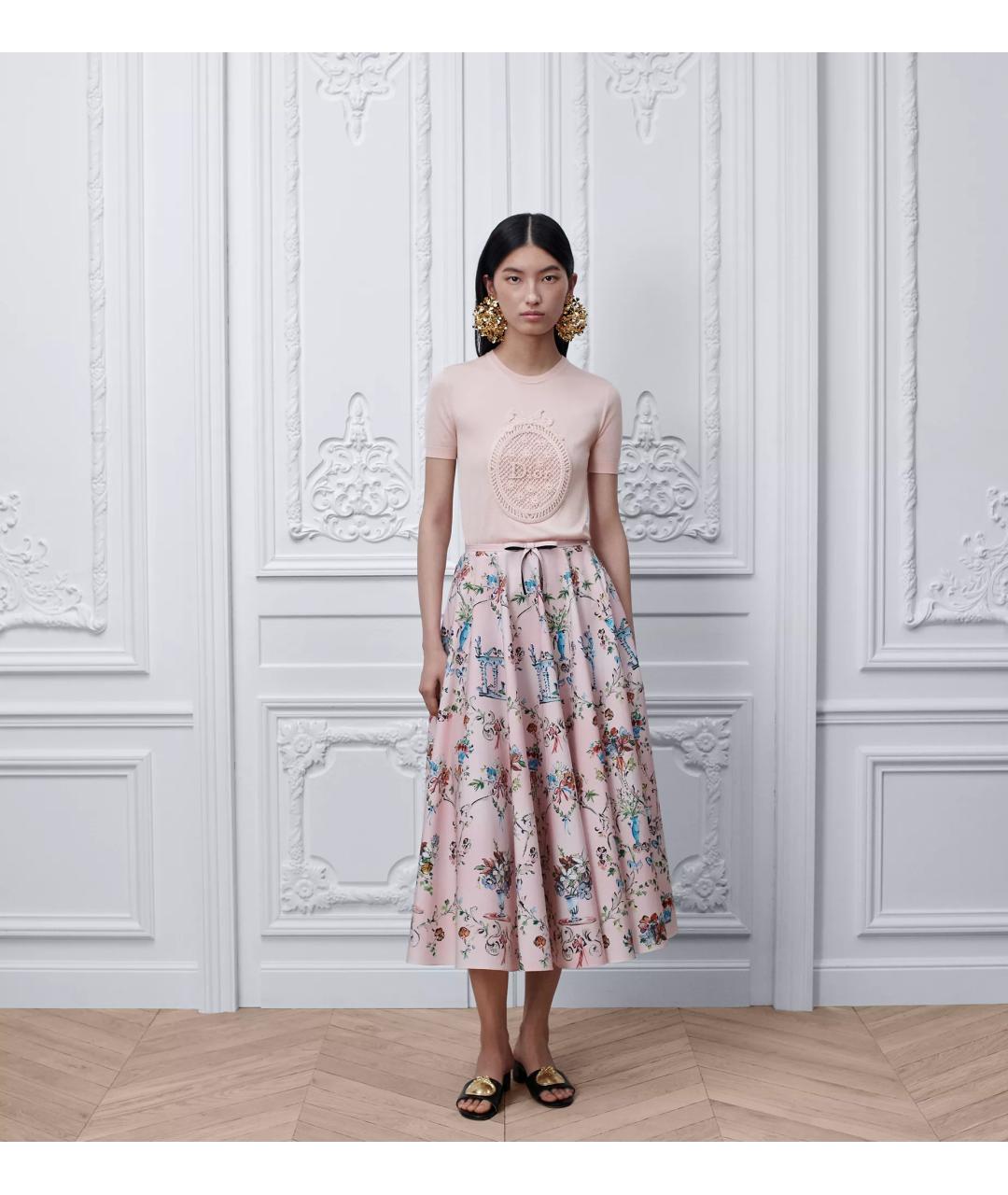 CHRISTIAN DIOR Розовый шелковый джемпер / свитер, фото 2