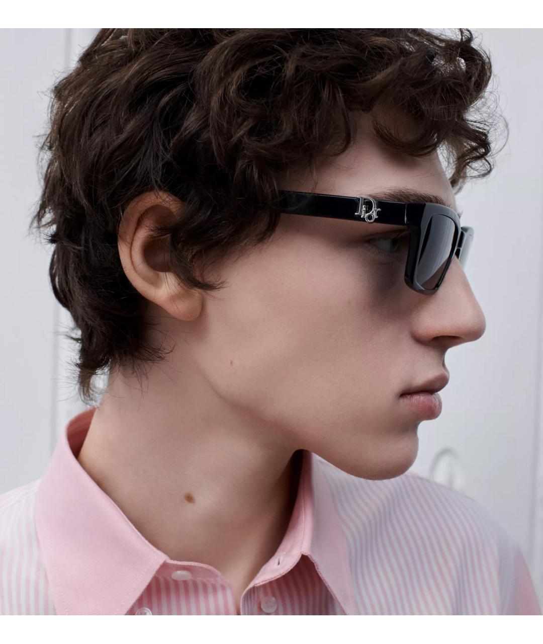 CHRISTIAN DIOR Черные пластиковые солнцезащитные очки, фото 2