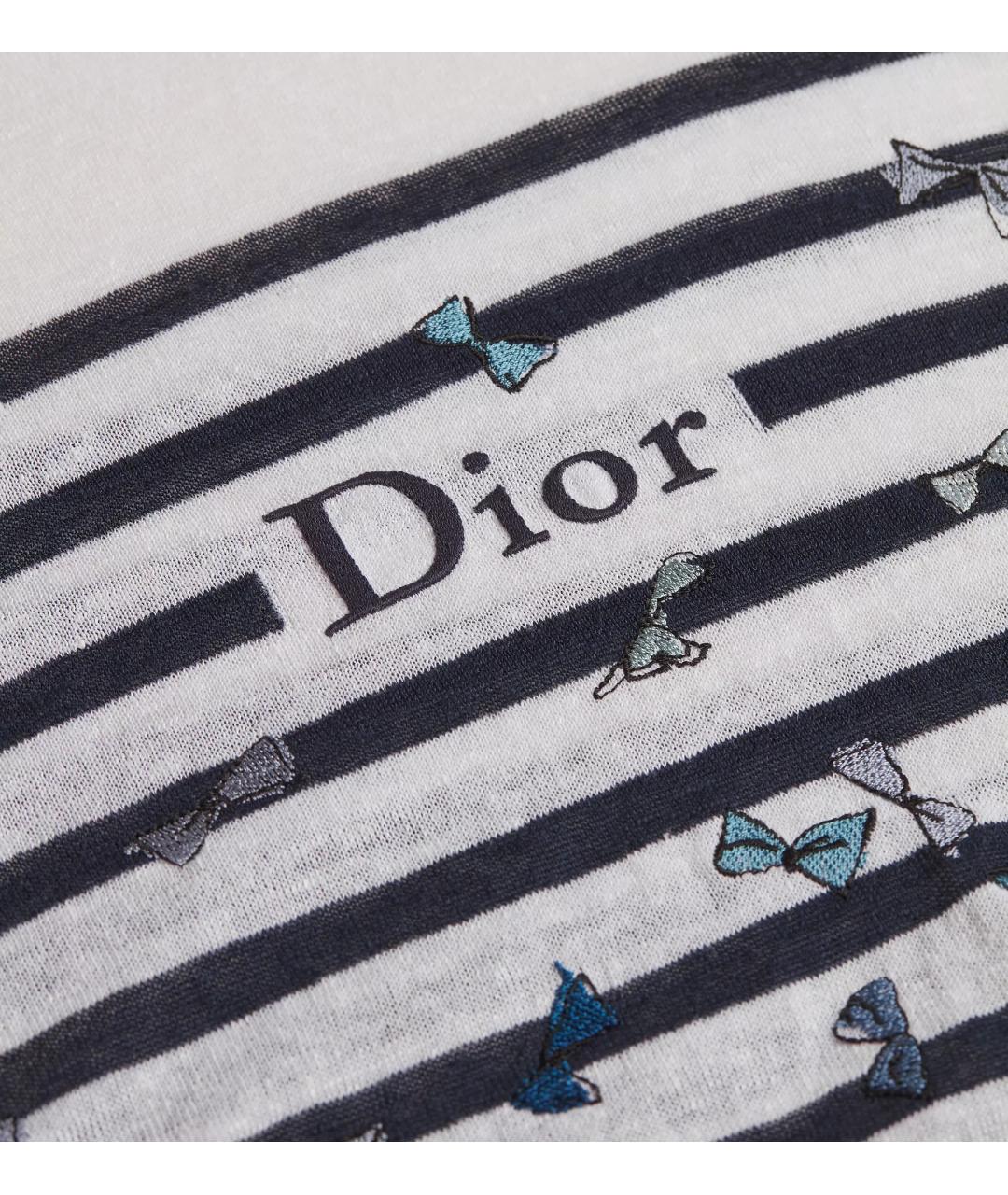 CHRISTIAN DIOR Мульти льняной джемпер / свитер, фото 5