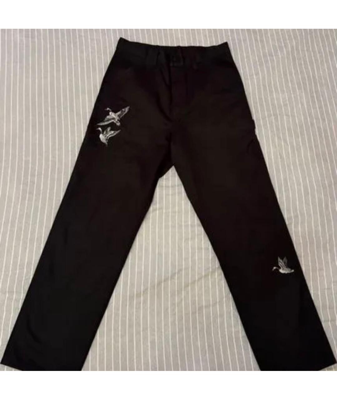 CARHARTT WIP Черные хлопковые классические брюки, фото 2