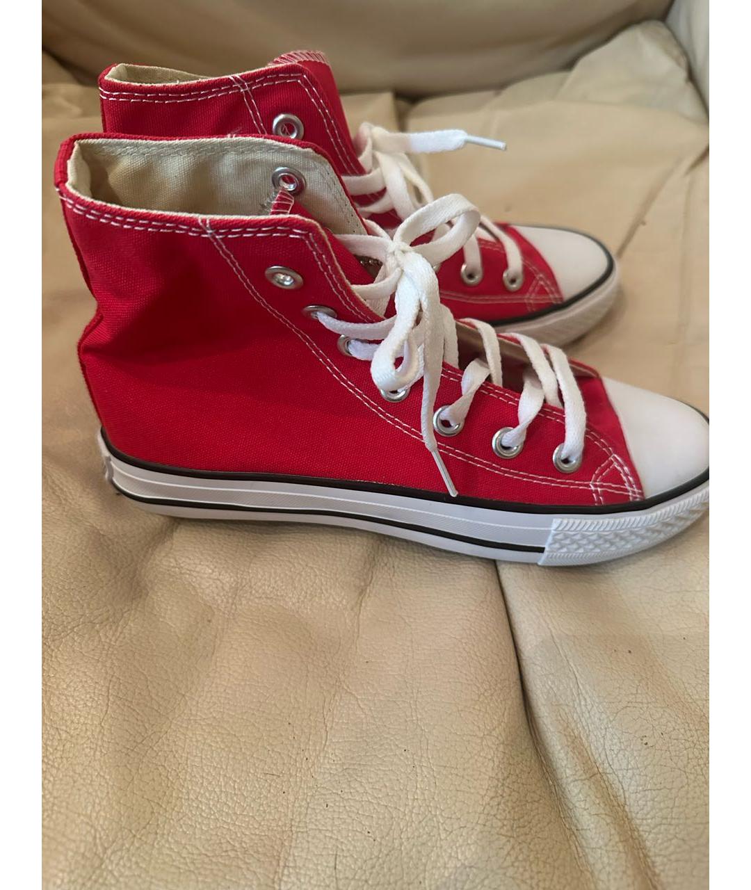 CONVERSE Красные текстильные кеды, фото 6