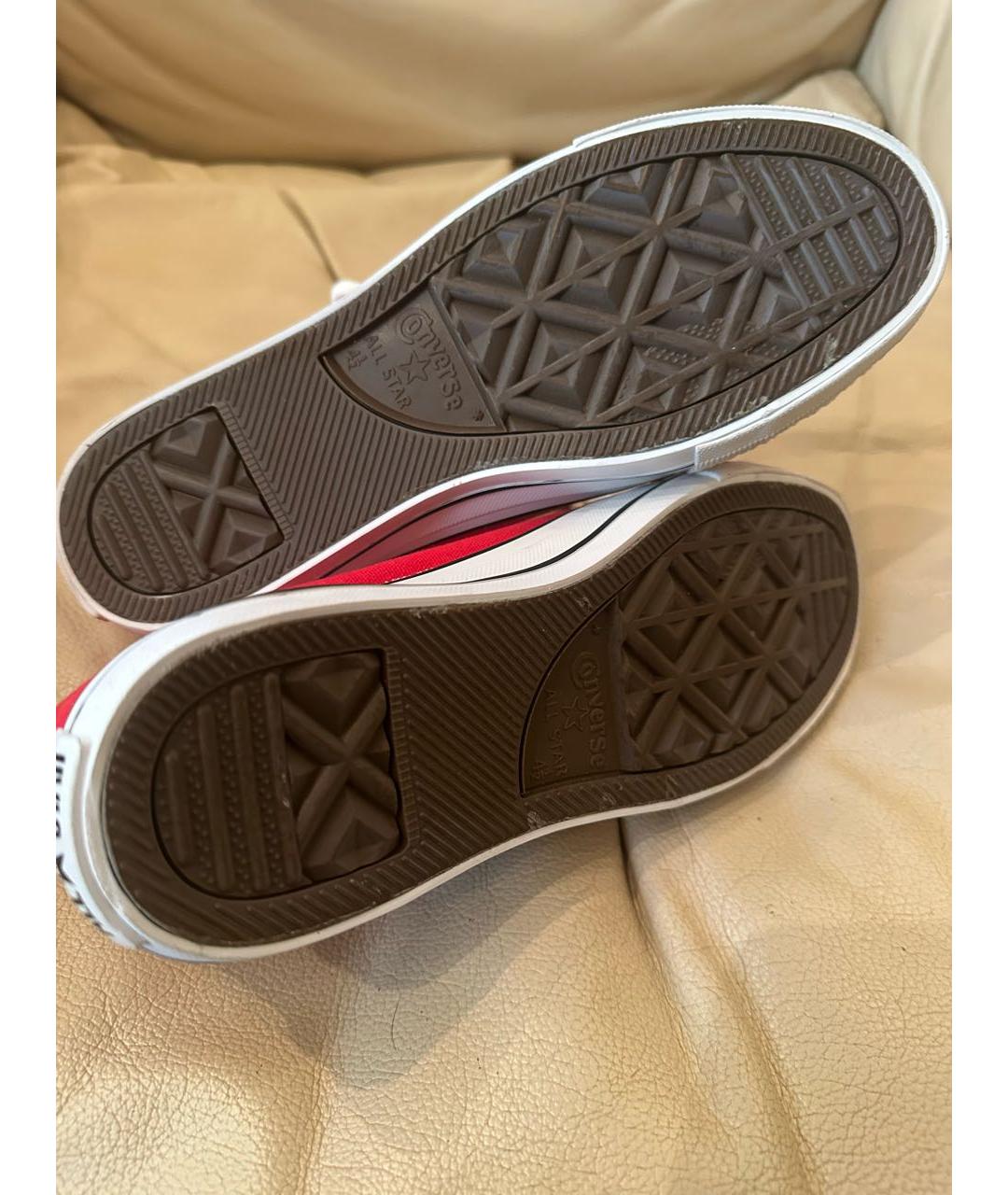 CONVERSE Красные текстильные кеды, фото 4