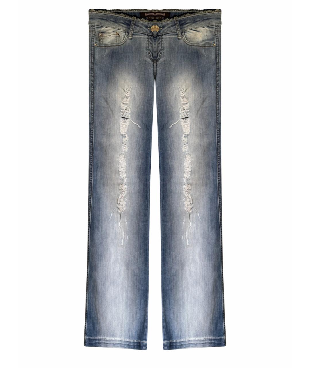 ROBERTO CAVALLI Голубые прямые джинсы, фото 1