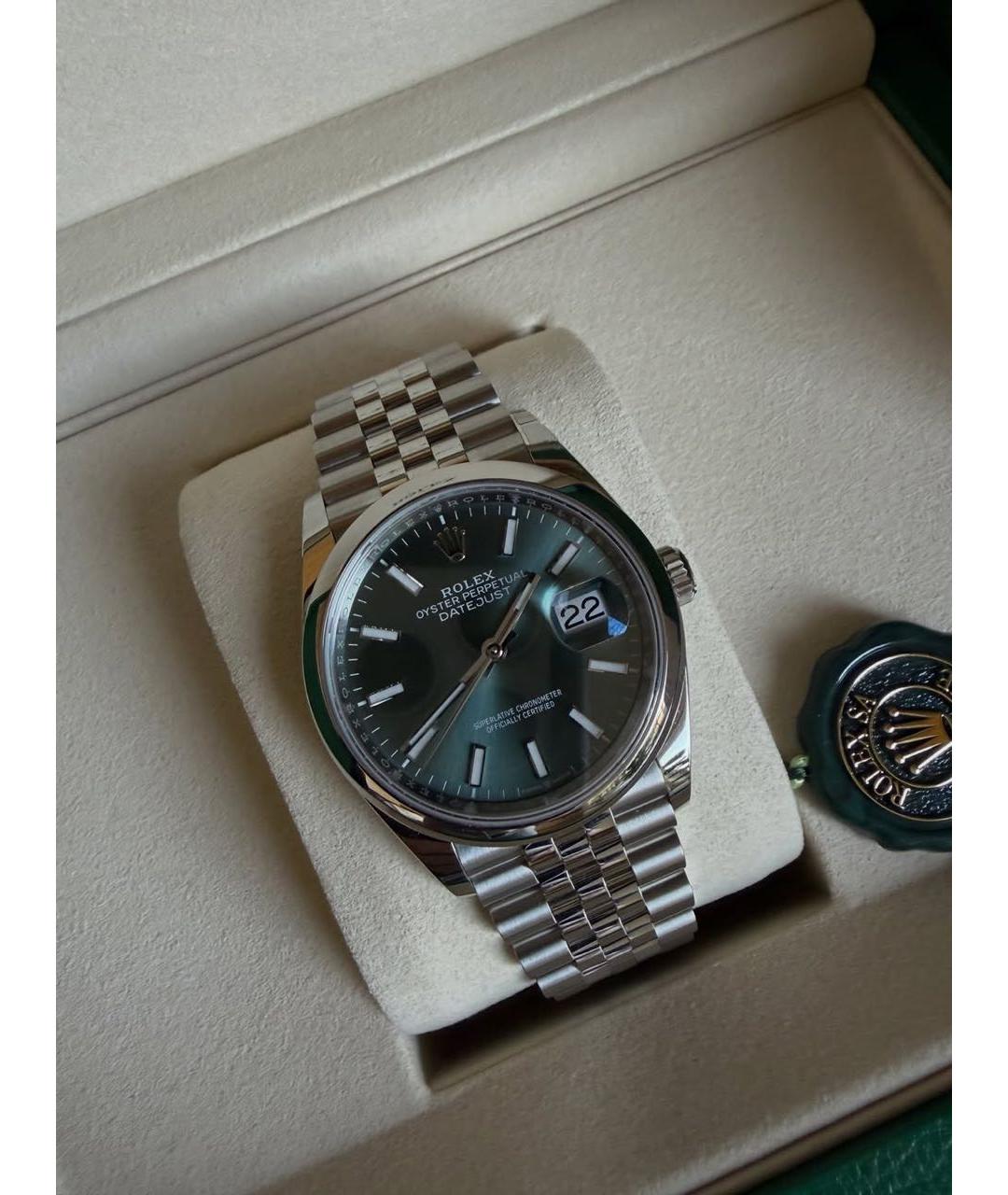 ROLEX Зеленые часы, фото 2