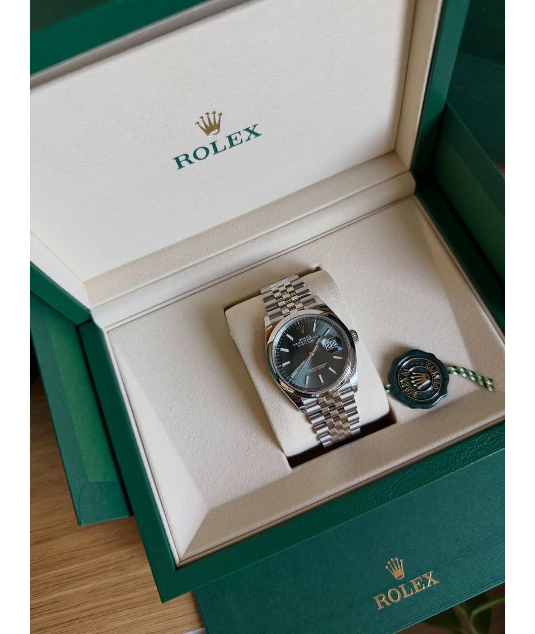 ROLEX Зеленые часы, фото 3