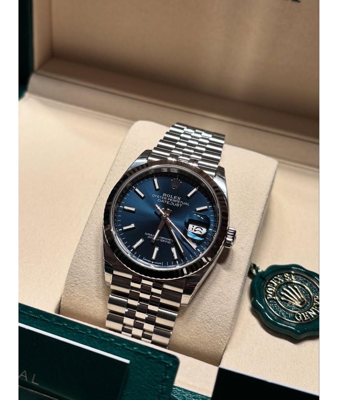 ROLEX Синие часы, фото 2