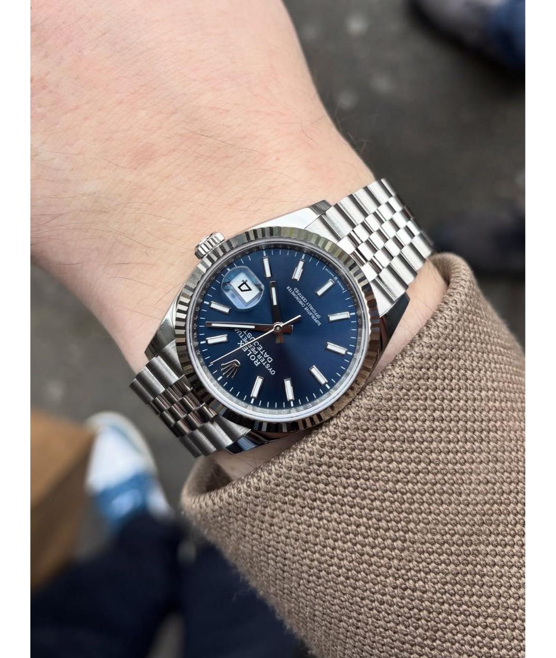 ROLEX Синие часы, фото 3
