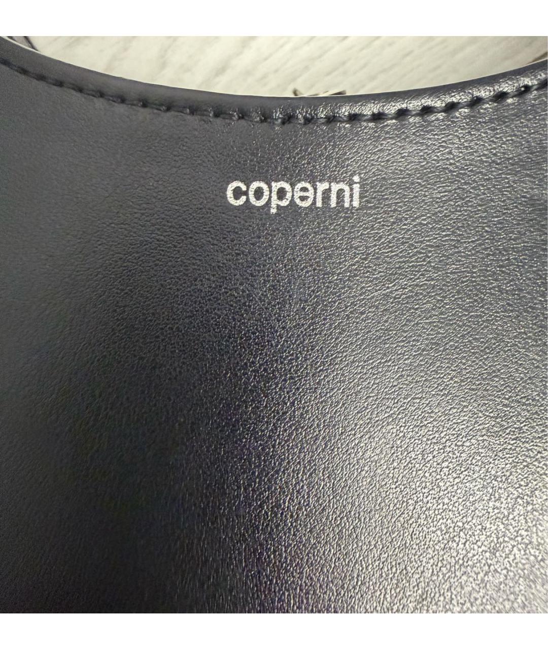 COPERNI Черная кожаная сумка с короткими ручками, фото 4