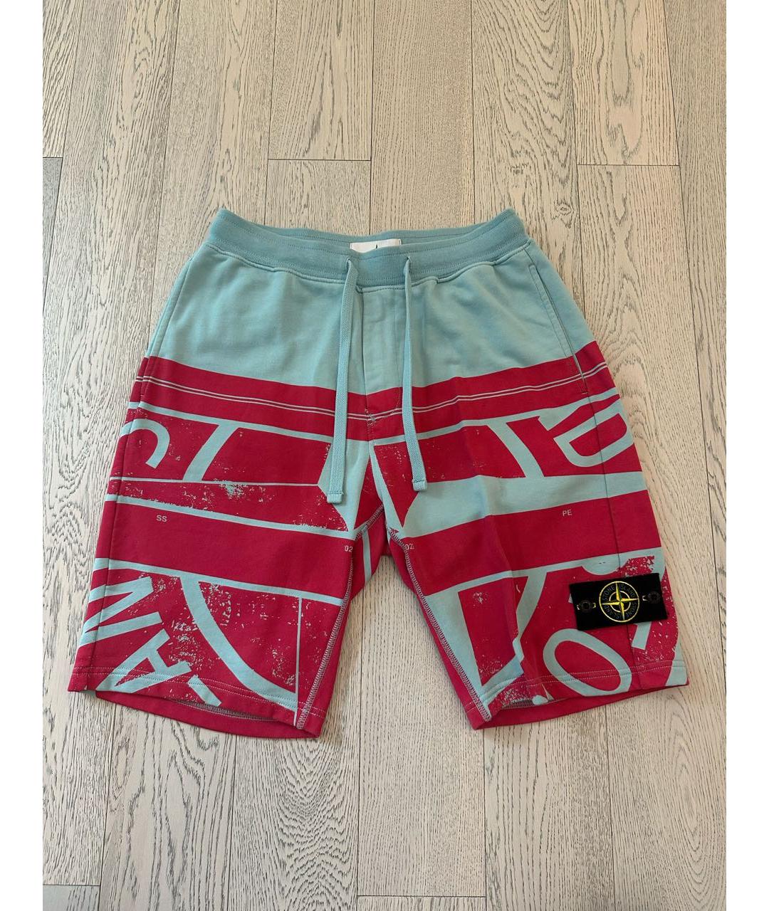 STONE ISLAND Мульти хлопковые шорты, фото 5