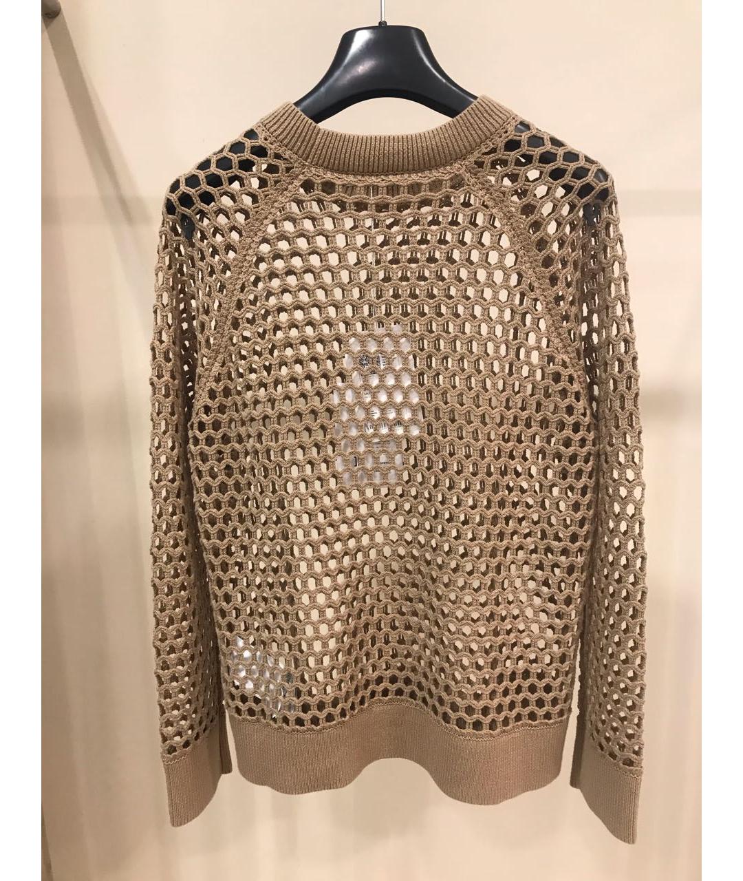 MAX MARA Бежевый хлопковый джемпер / свитер, фото 2