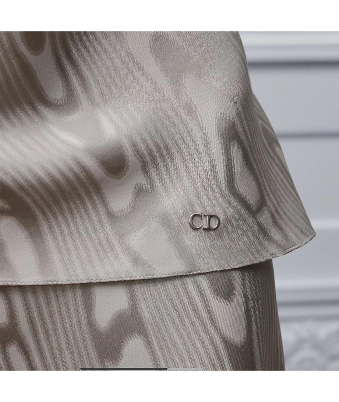 CHRISTIAN DIOR Серая майка, фото 3