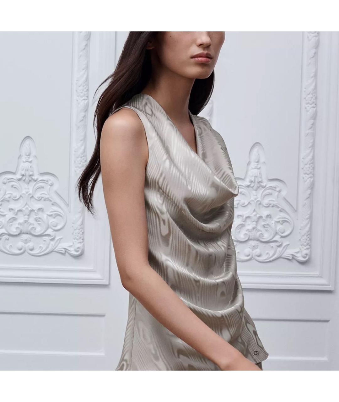 CHRISTIAN DIOR Серая майка, фото 2