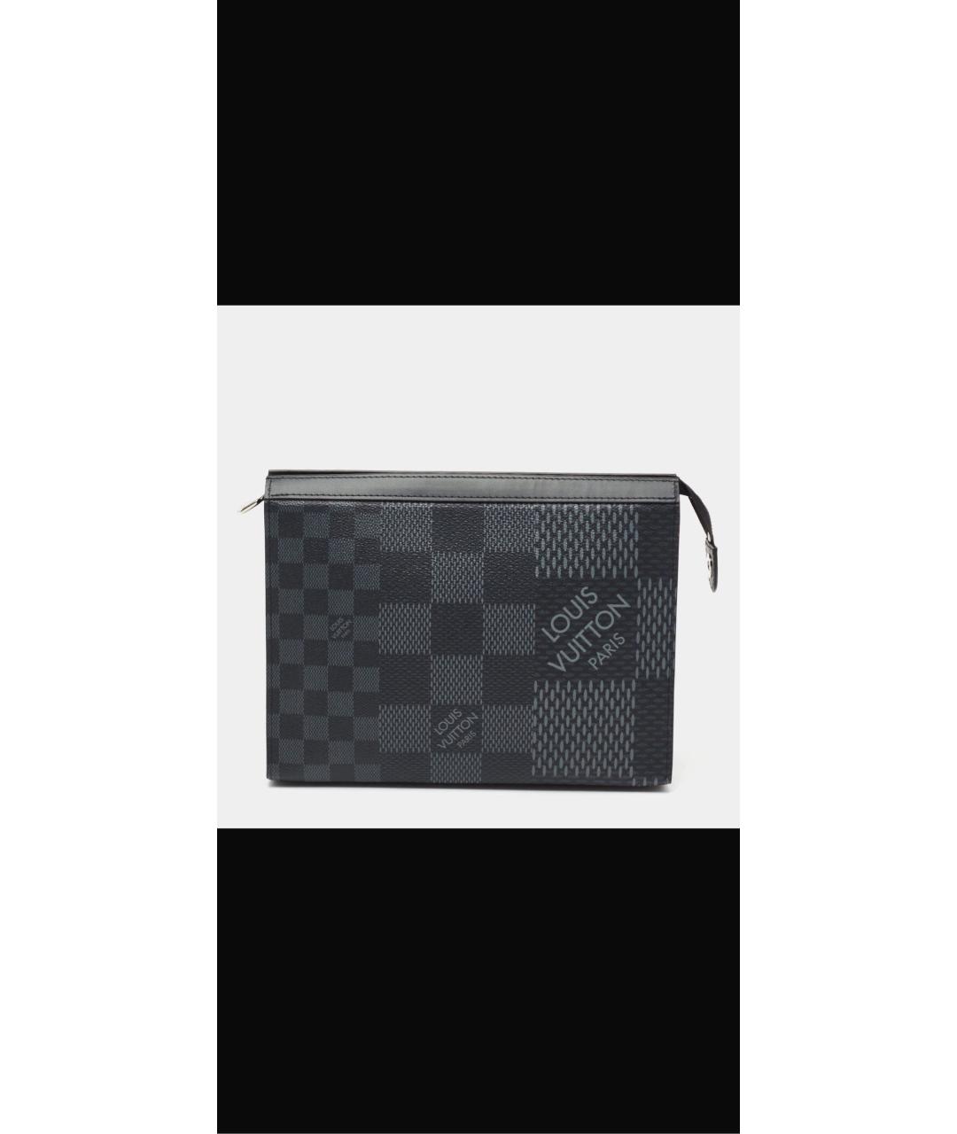LOUIS VUITTON Серая кожаная папка для документов, фото 8