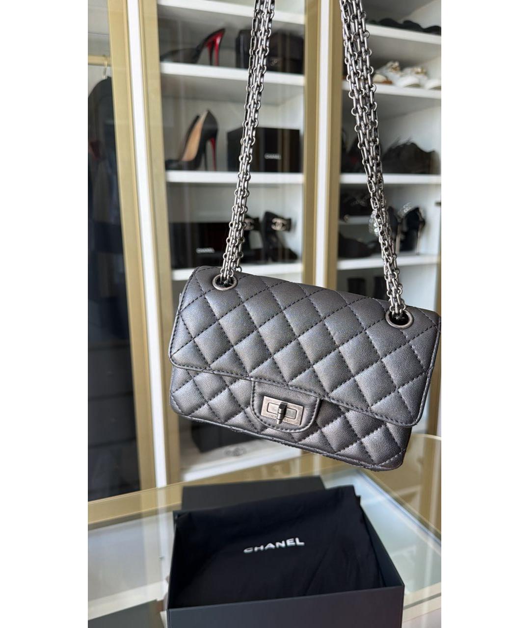 CHANEL Черная кожаная сумка через плечо, фото 3