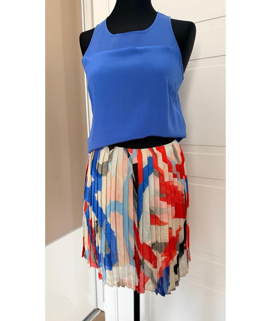 SPORTMAX Мульти полиэстеровая юбка мини, фото 7