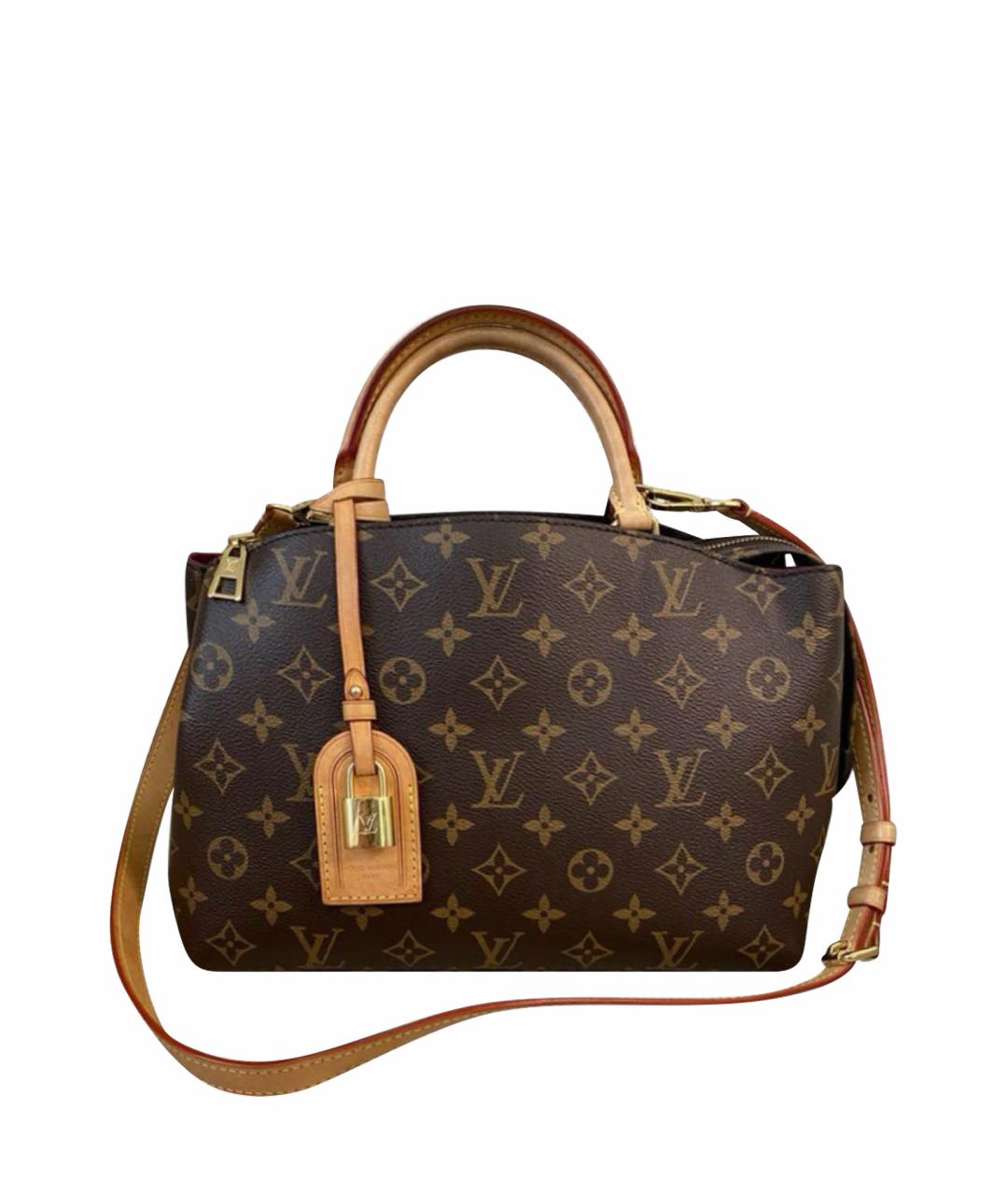 LOUIS VUITTON Коричневая сумка с короткими ручками, фото 1