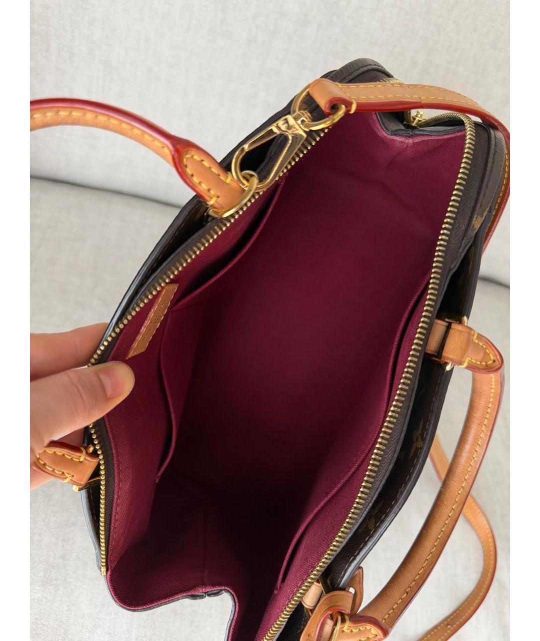 LOUIS VUITTON Коричневая сумка с короткими ручками, фото 4