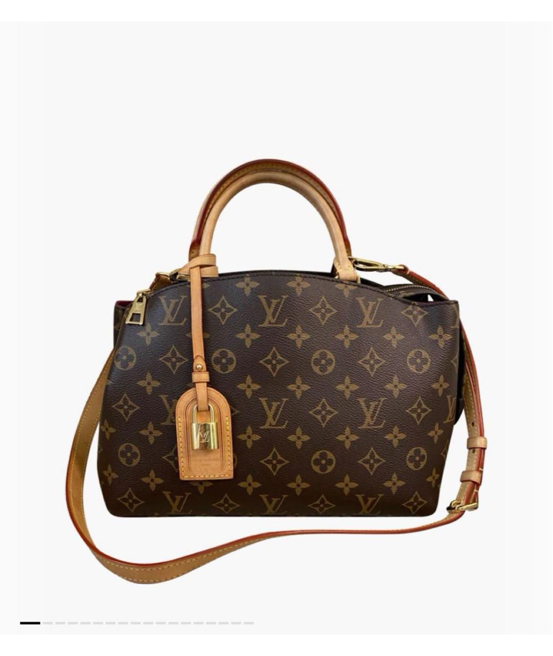 LOUIS VUITTON Коричневая сумка с короткими ручками, фото 5