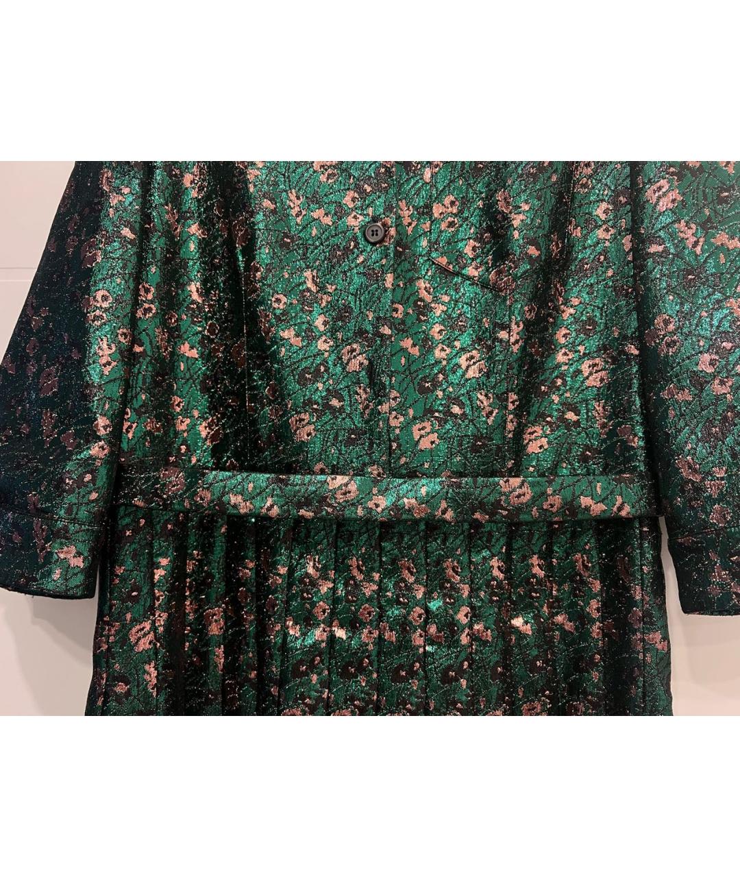 PRADA Зеленое полиэстеровое коктейльное платье, фото 4