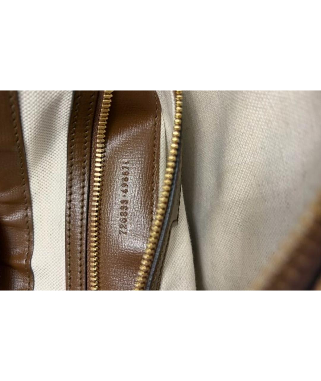 GUCCI Бежевая деним сумка на плечо, фото 7