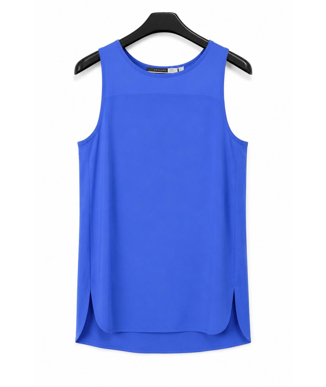 SPORTMAX Голубая шелковая блузы, фото 1