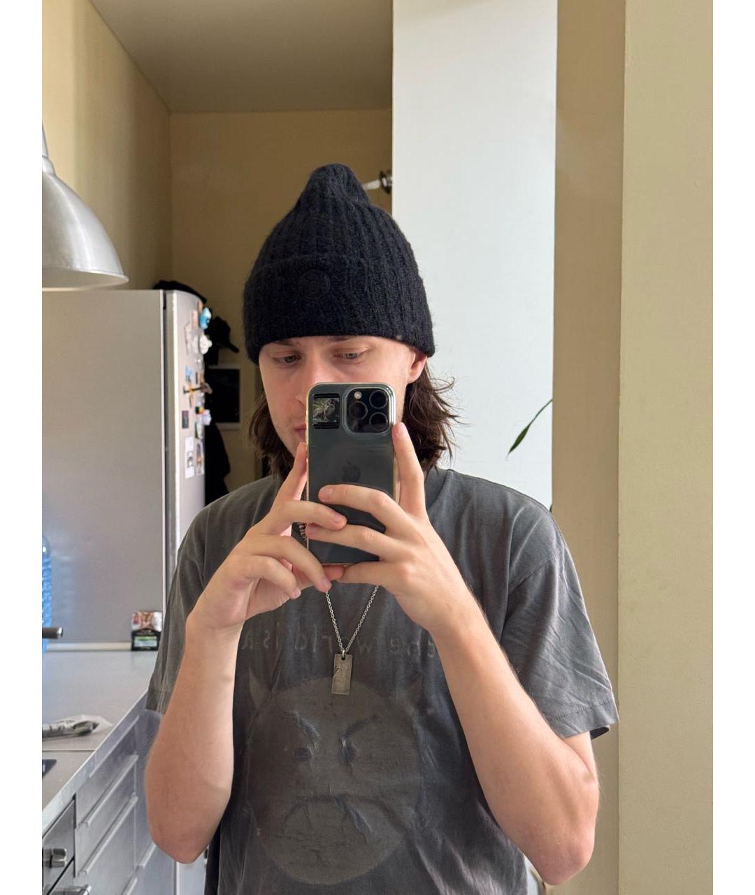 MM6 MAISON MARGIELA Черная шапка, фото 6