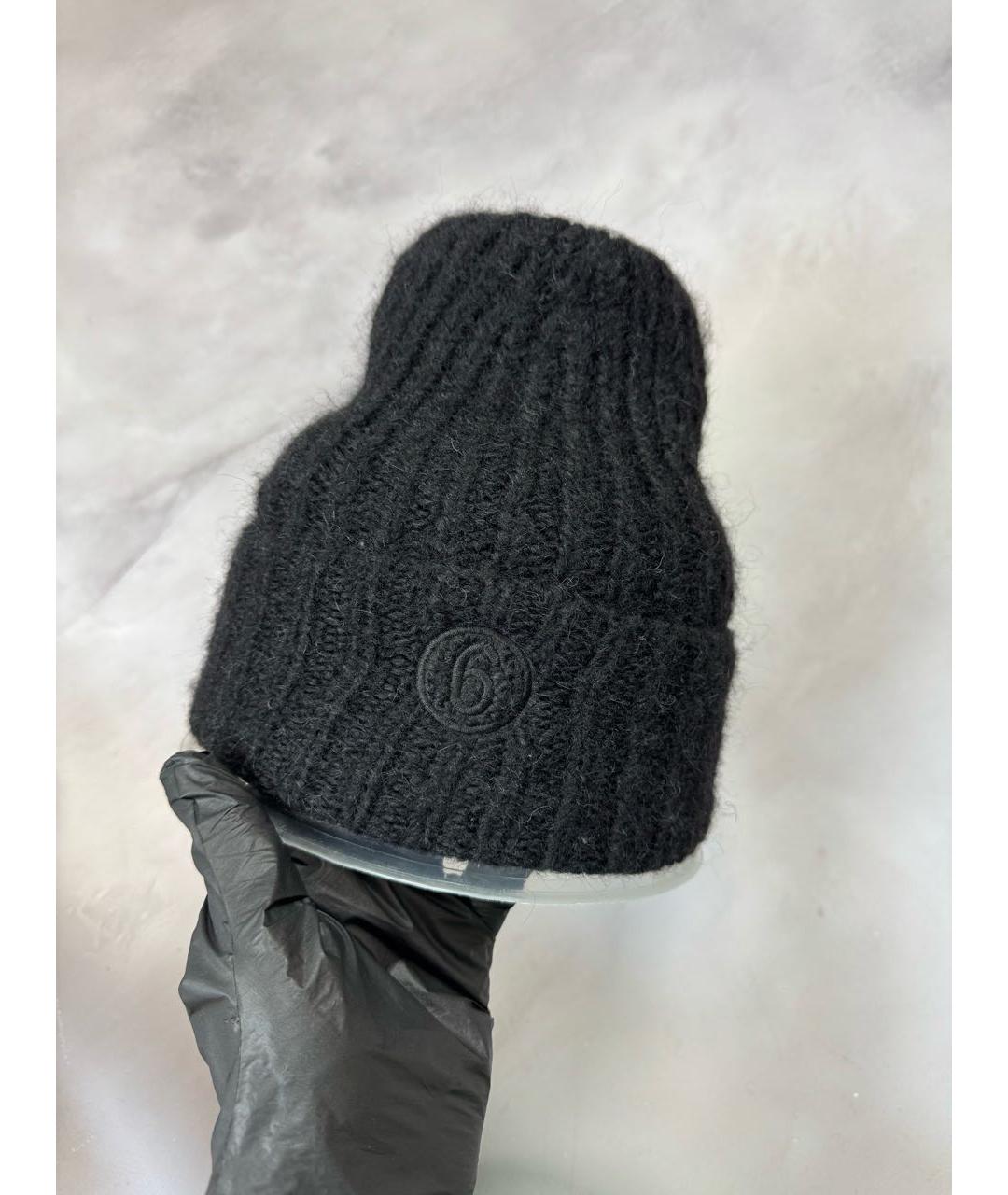 MM6 MAISON MARGIELA Черная шапка, фото 9