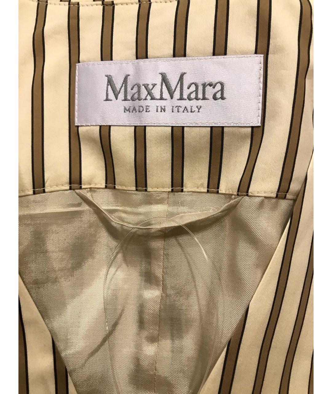 MAX MARA Бежевый хлопковый костюм с брюками, фото 3