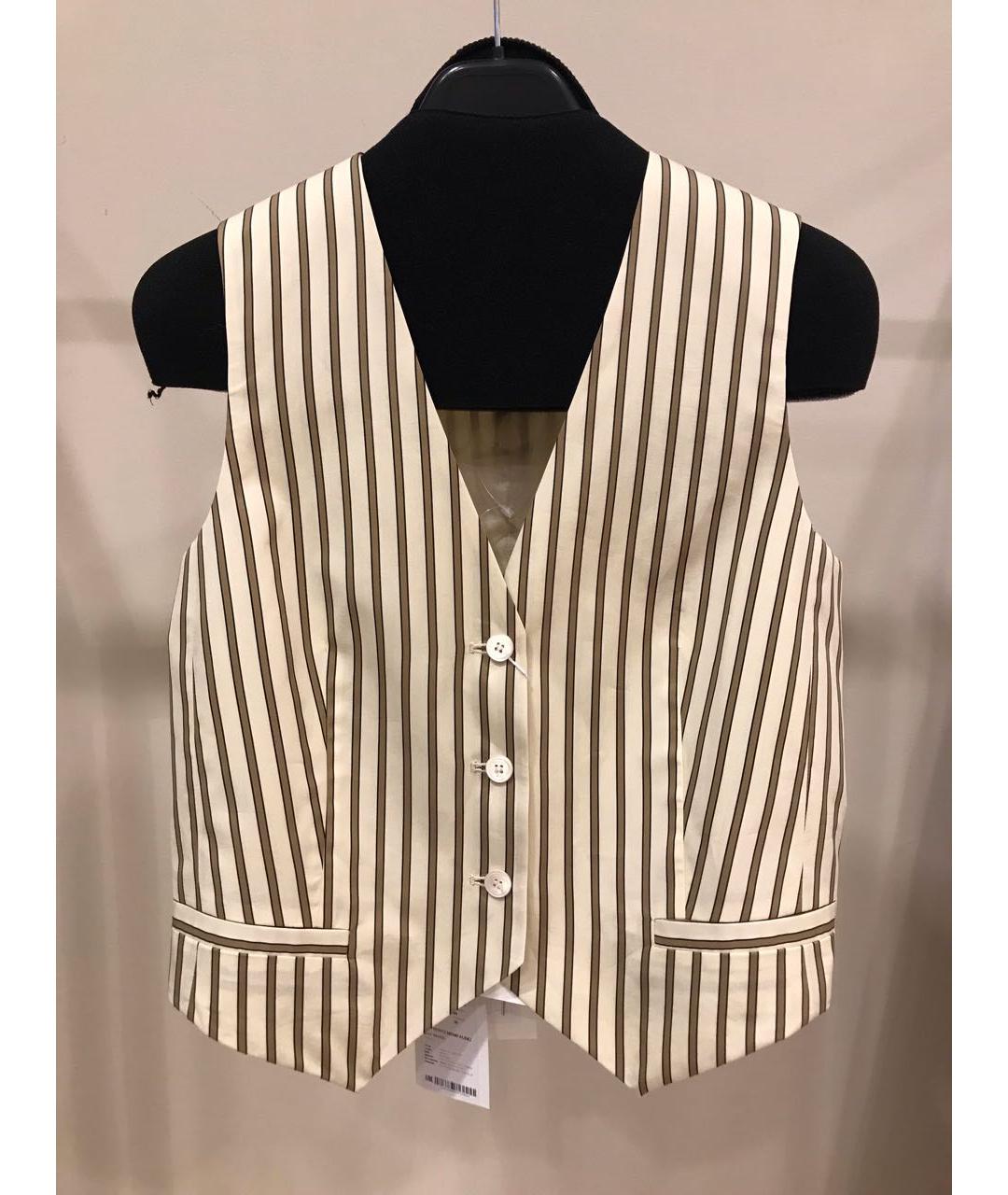 MAX MARA Бежевый хлопковый костюм с брюками, фото 5