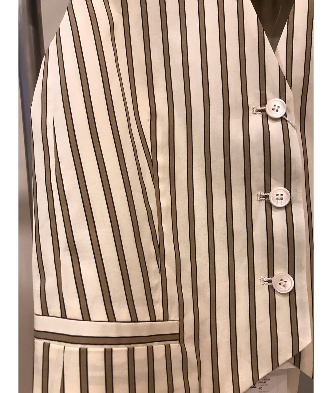 MAX MARA Бежевый хлопковый костюм с брюками, фото 4
