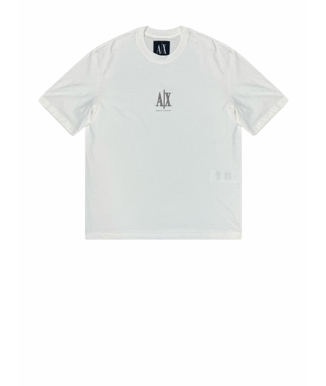 ARMANI EXCHANGE Белая хлопковая футболка, фото 1