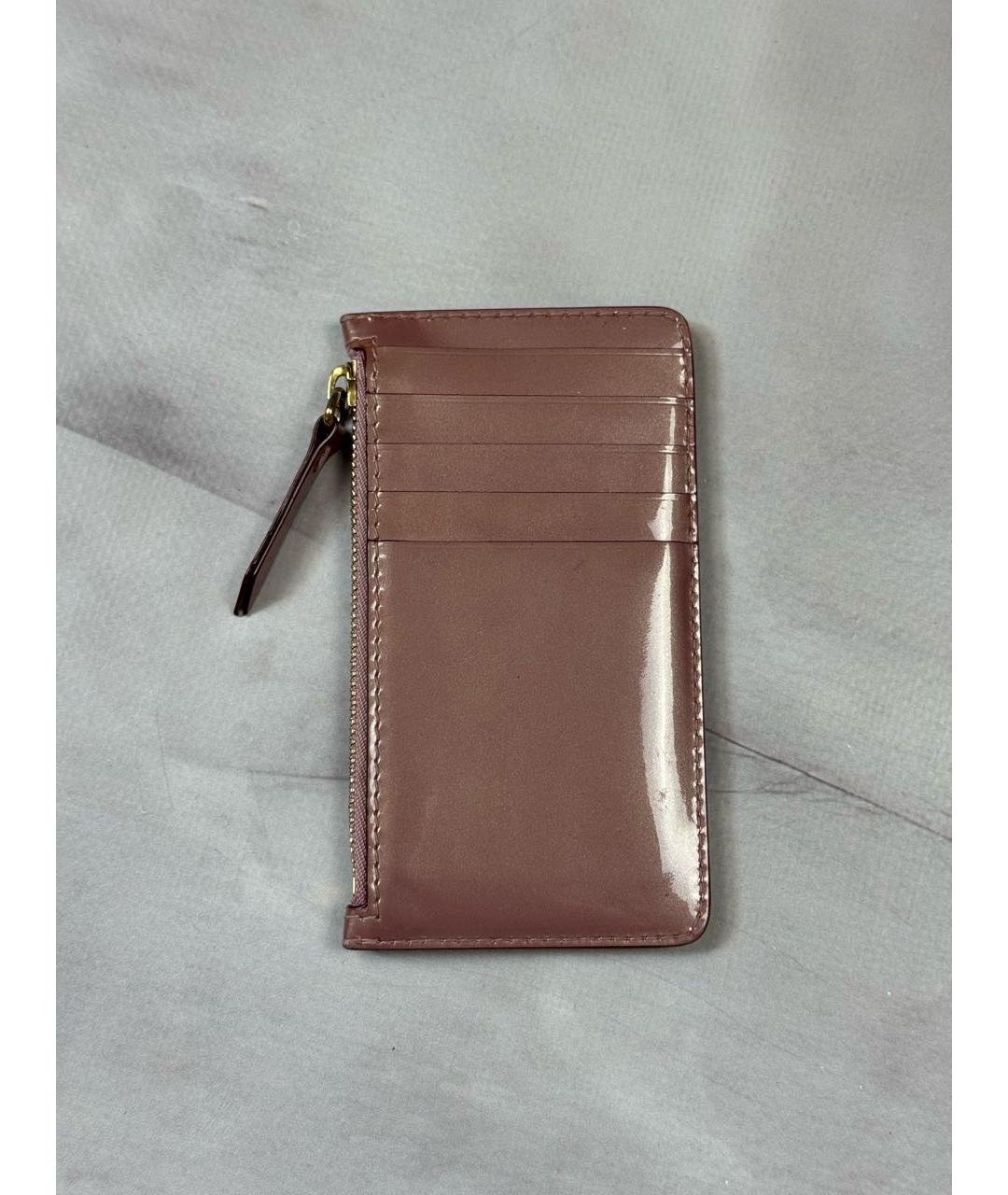 MAISON MARGIELA Розовый кардхолдер из лакированной кожи, фото 2