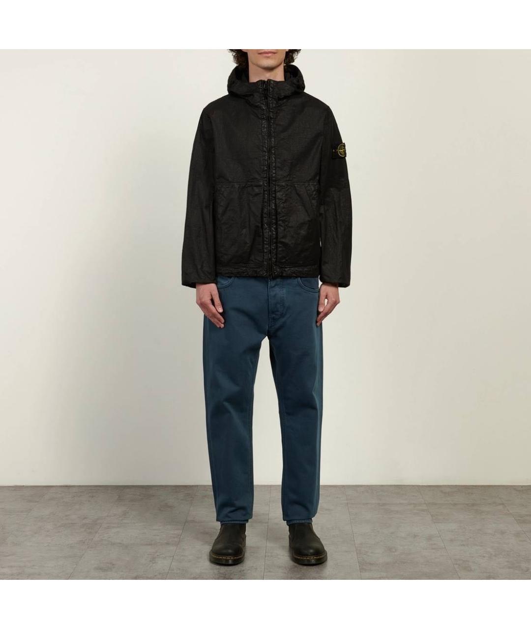 STONE ISLAND Черная полиамидовая куртка, фото 4