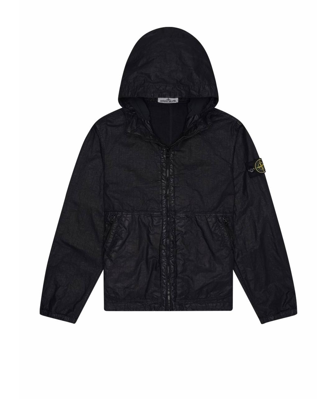 STONE ISLAND Черная полиамидовая куртка, фото 1
