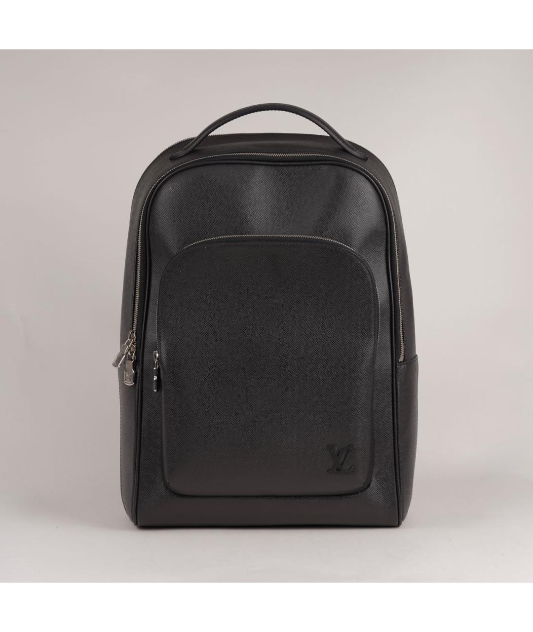 LOUIS VUITTON Черный кожаный рюкзак, фото 9